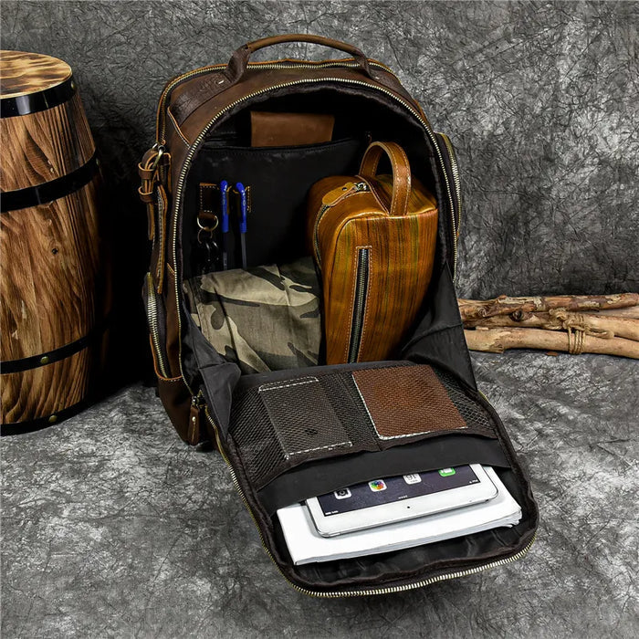 Veltic Executive Leather Backpack Retro - Veltic