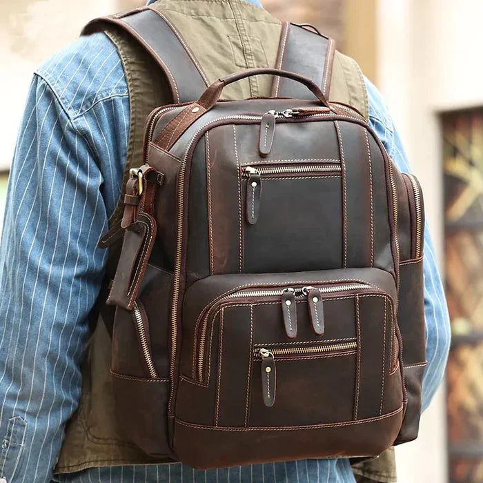 Veltic Executive Leather Backpack Retro - Veltic