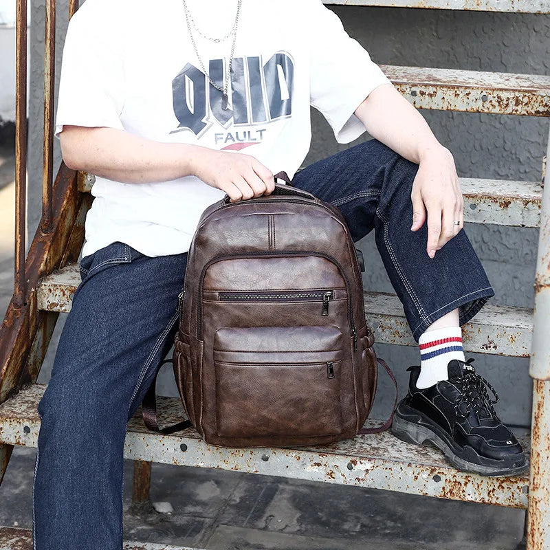 Veltic Executive Leather Backpack Copenhagen - Veltic