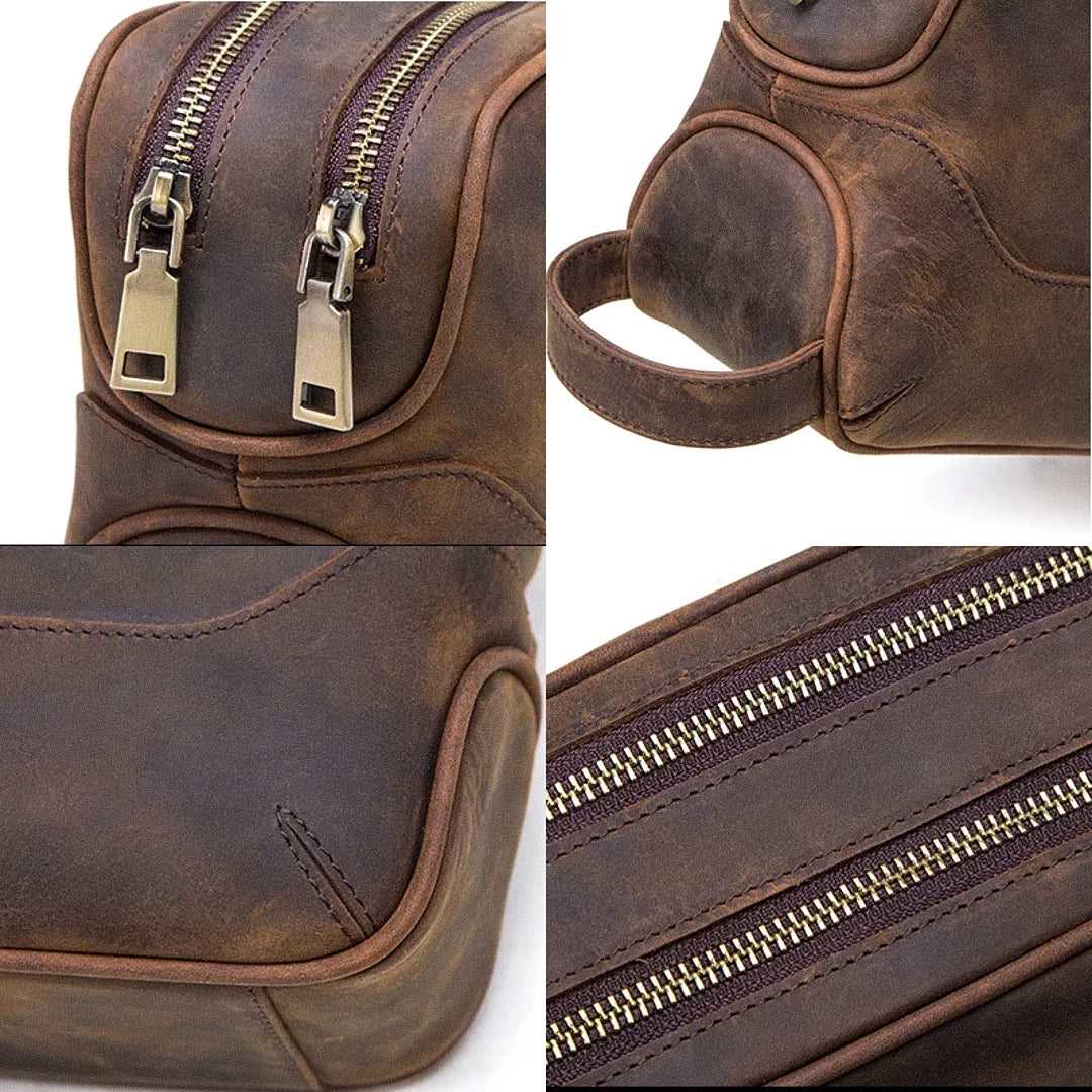 Veltic Leather Toiletry Bag - Veltic