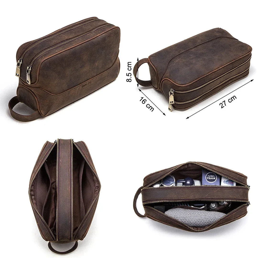 Veltic Leather Toiletry Bag - Veltic