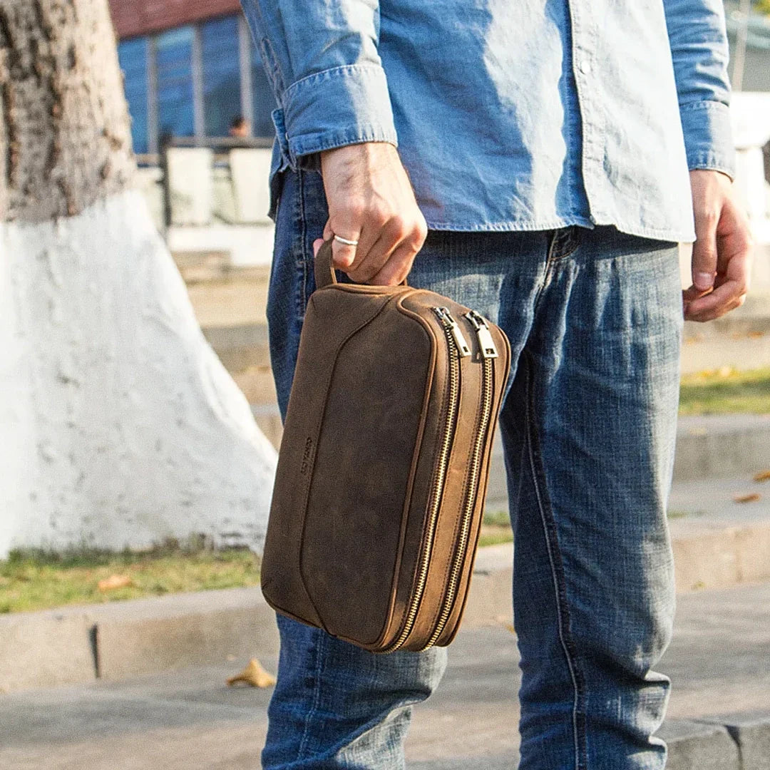 Veltic Leather Toiletry Bag - Veltic