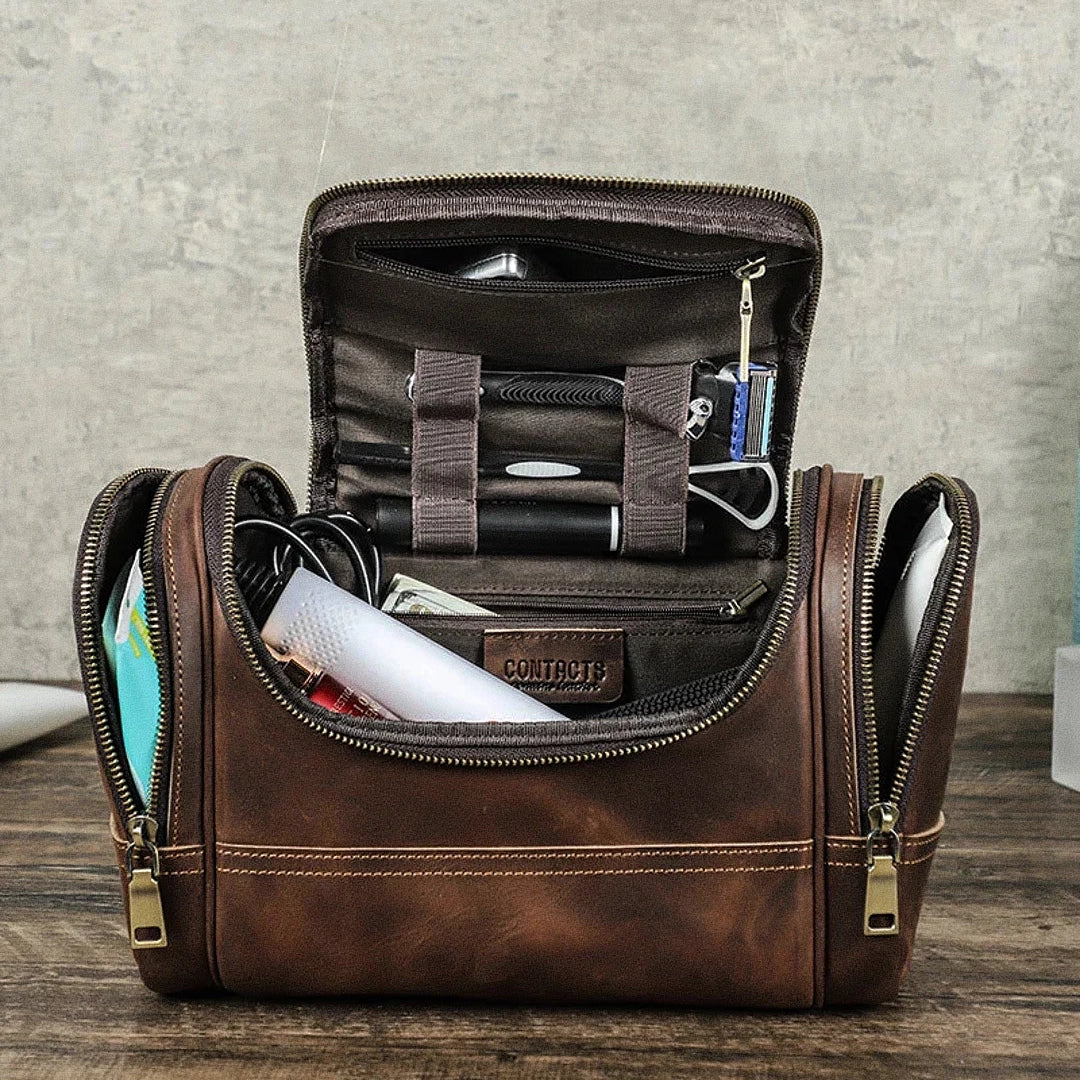 Veltic Leather Toiletry Bag Hughes - Veltic