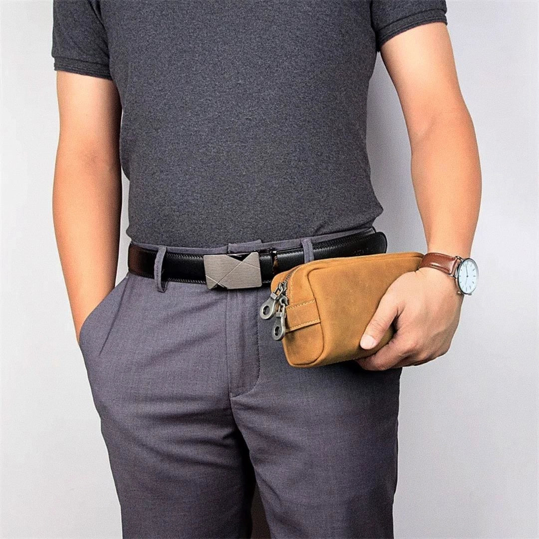 Veltic Leather Toiletry Bag Jenkins - Veltic