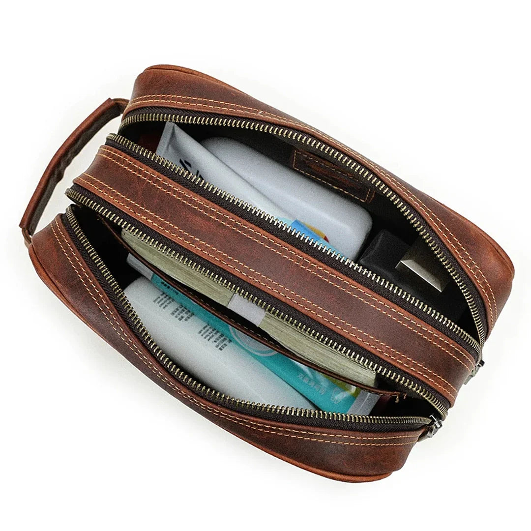 Veltic Leather Toiletry Bag Lewis - Veltic