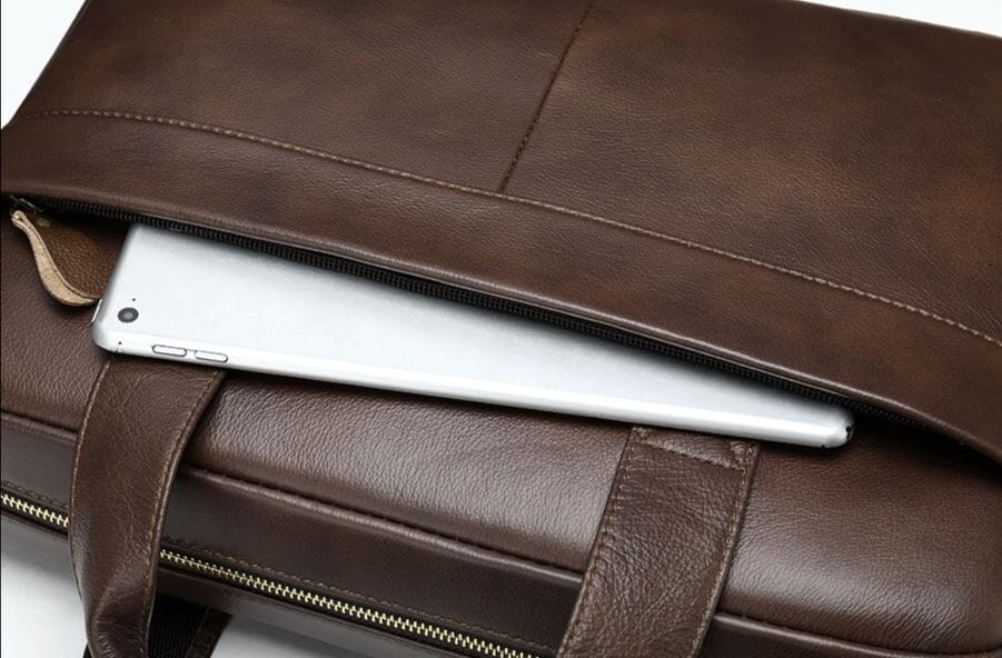 Atelier Leather Executive Laptop Briefcase - Veltic