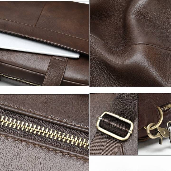Atelier Leather Executive Laptop Briefcase - Veltic