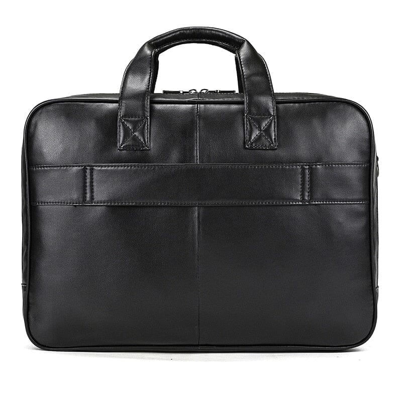 Edge Structured Leather Executive Briefcase - Veltic