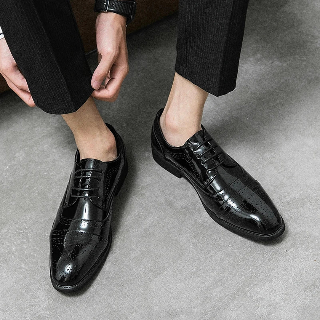 Men's Joseph Leather Derby Shoes - Veltic