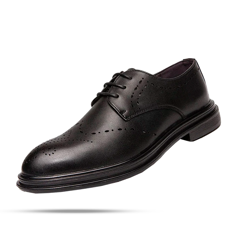 Men's Oviedo Leather Derby Shoes - Veltic