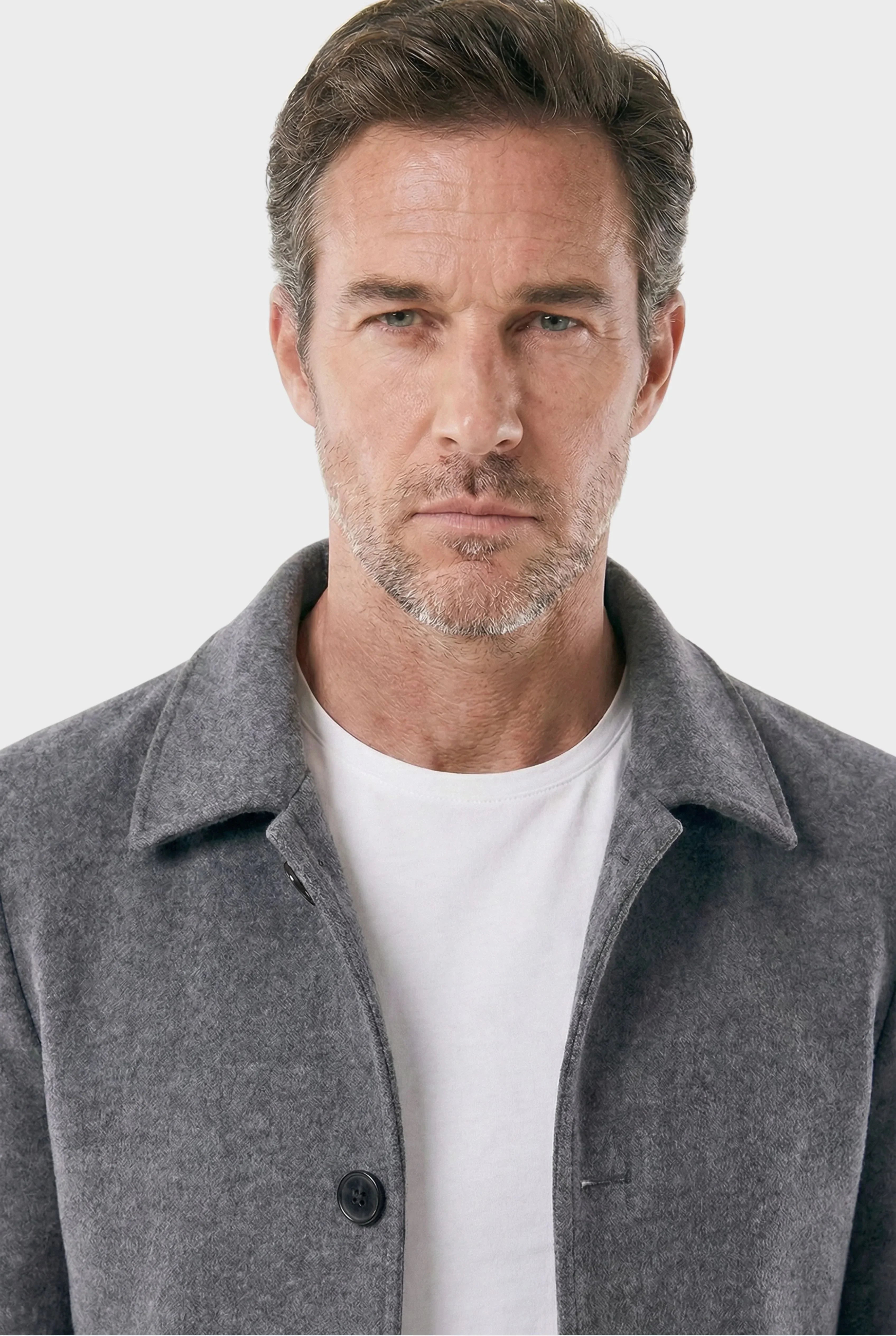 Men's Short Denmark Wool Overcoat - Veltic