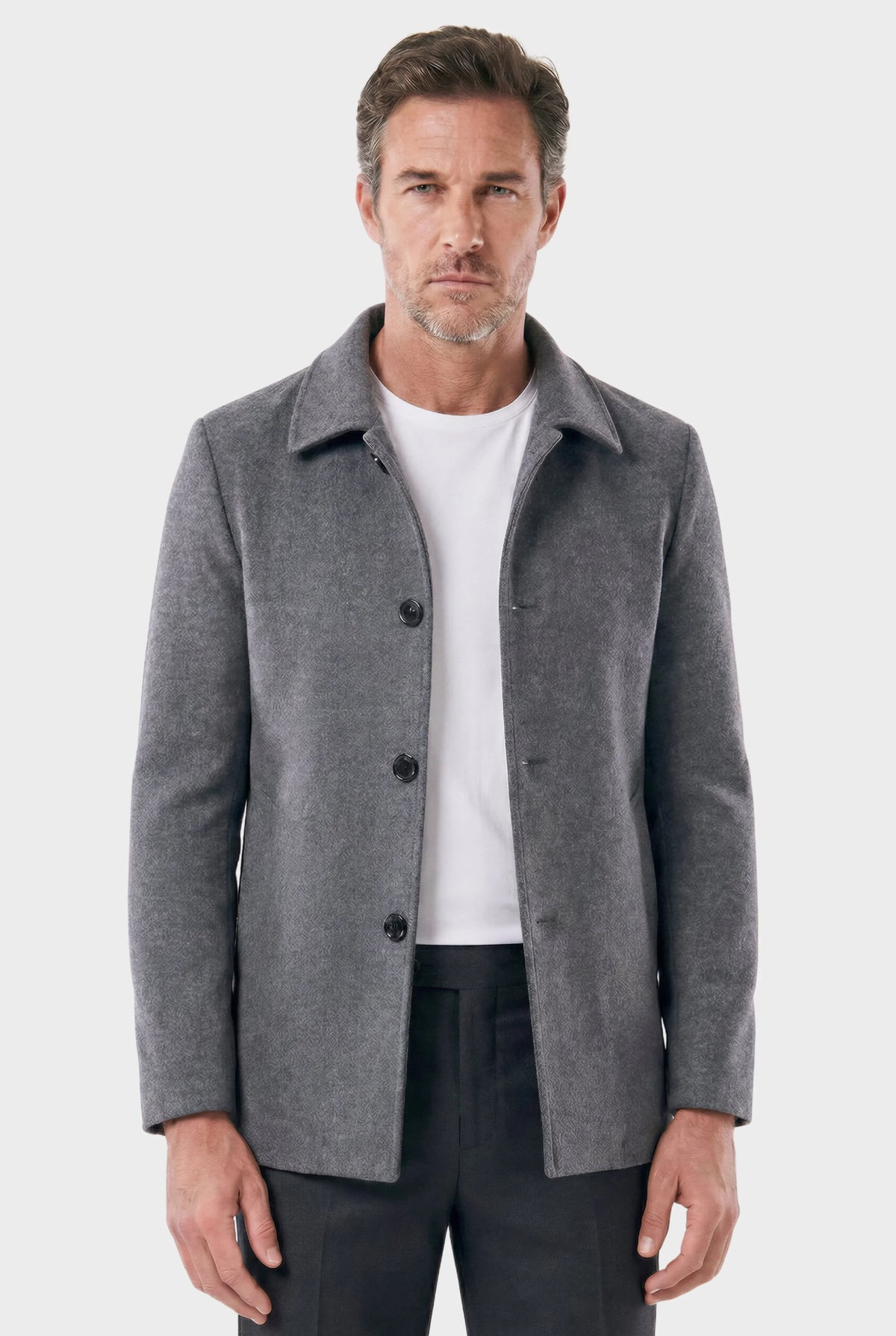 Men's Short Denmark Wool Overcoat - Veltic