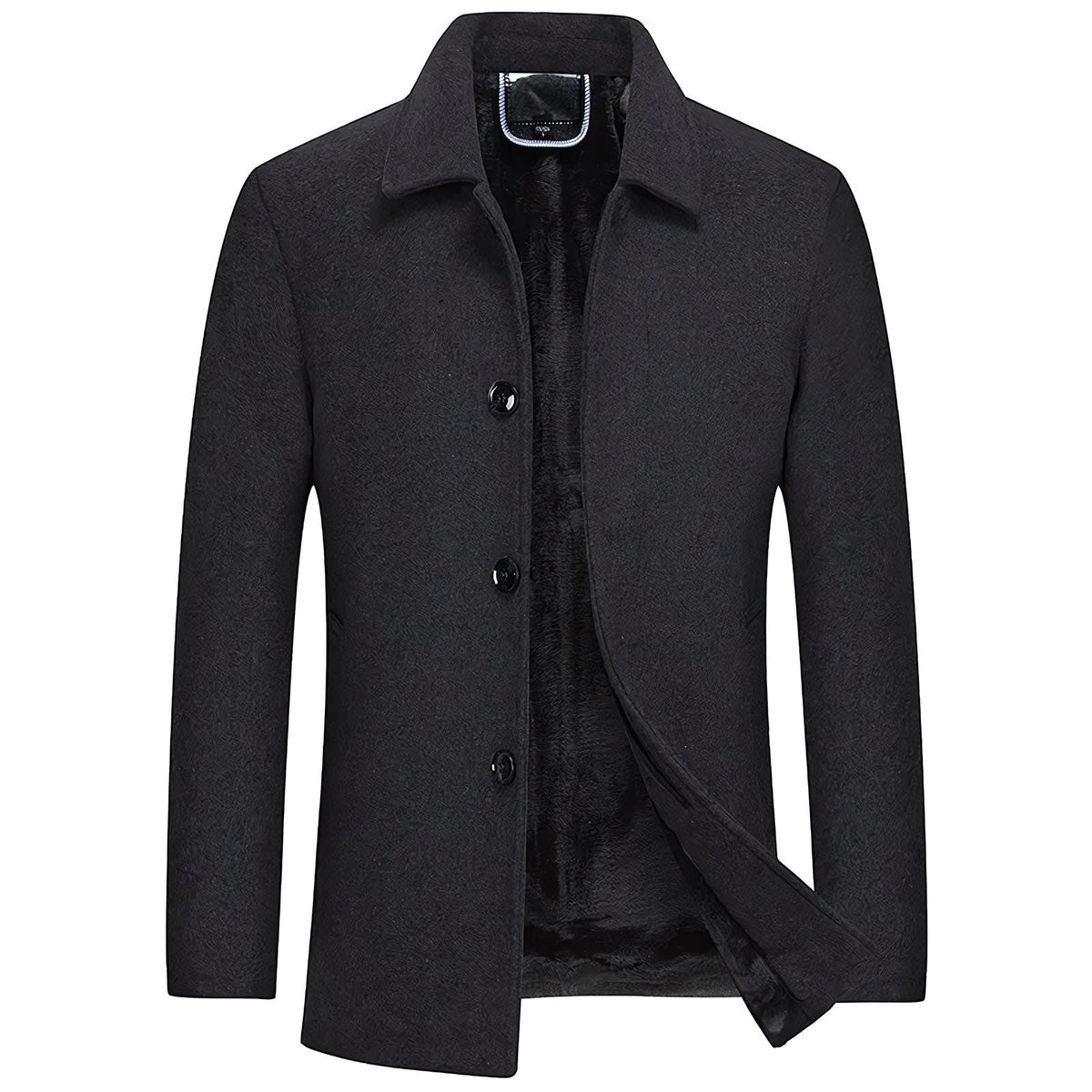 Men's Short Denmark Wool Overcoat - Veltic