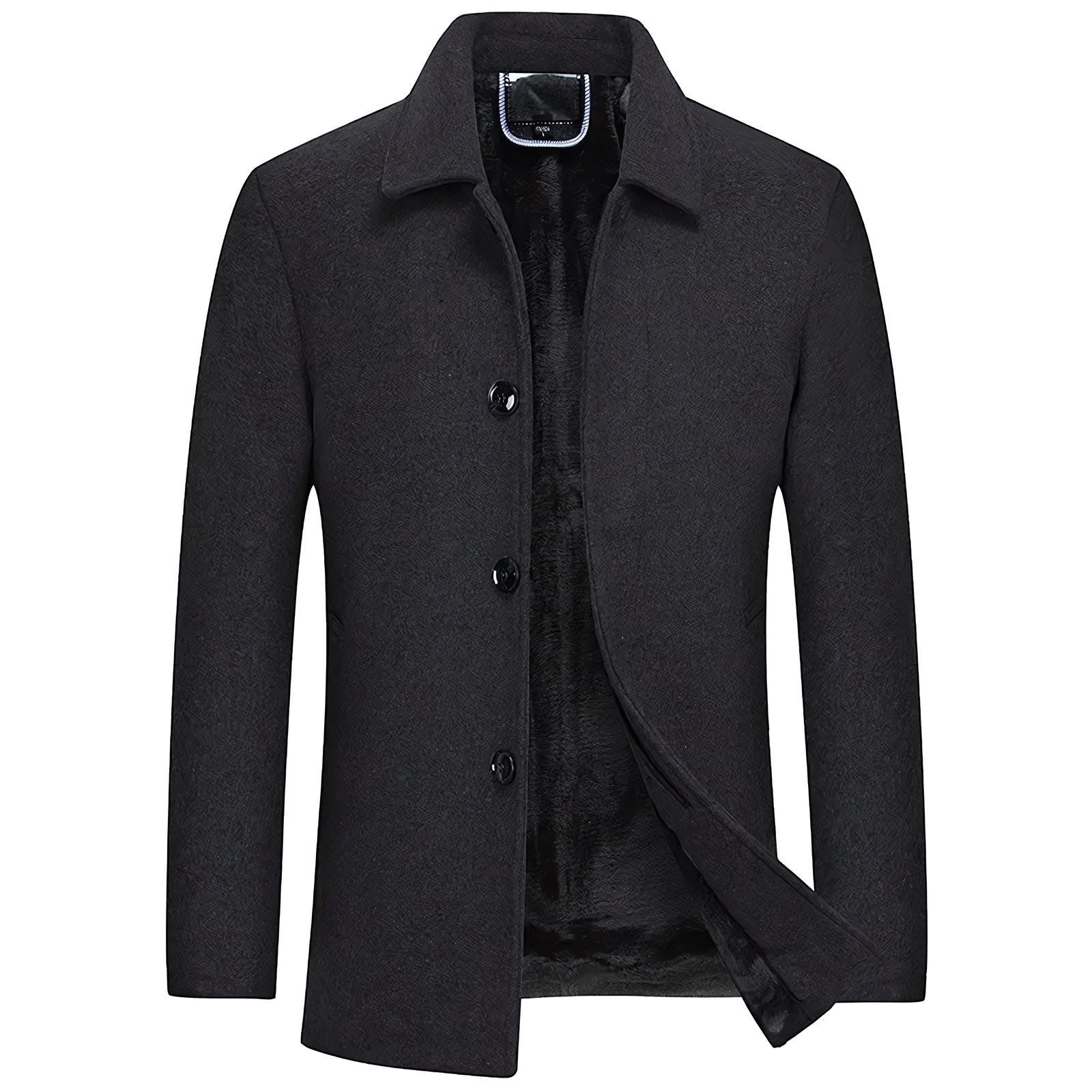 Men's Short Denmark Wool Overcoat - Veltic