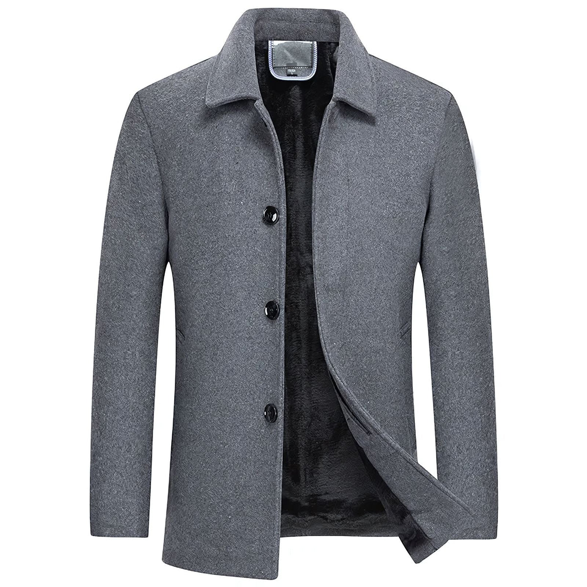 Men's Short Denmark Wool Overcoat - Veltic