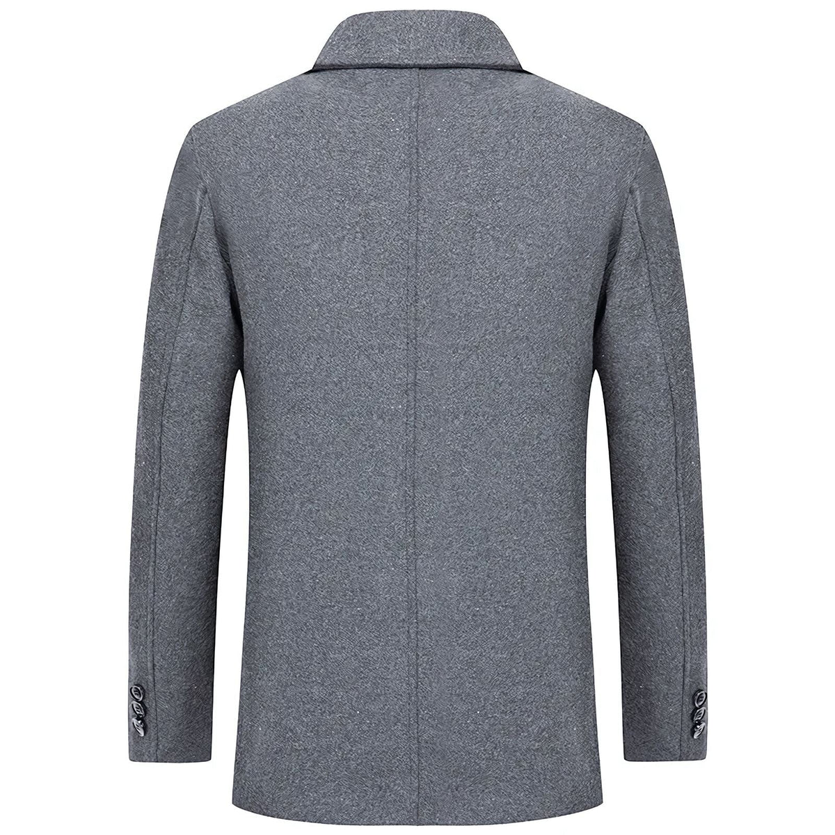 Men's Short Denmark Wool Overcoat - Veltic