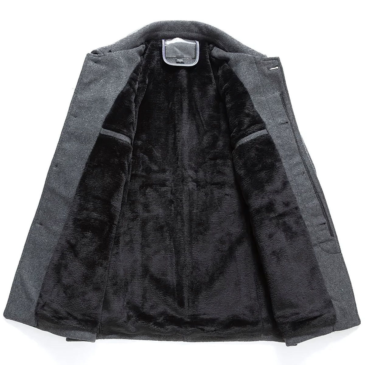 Men's Short Denmark Wool Overcoat - Veltic