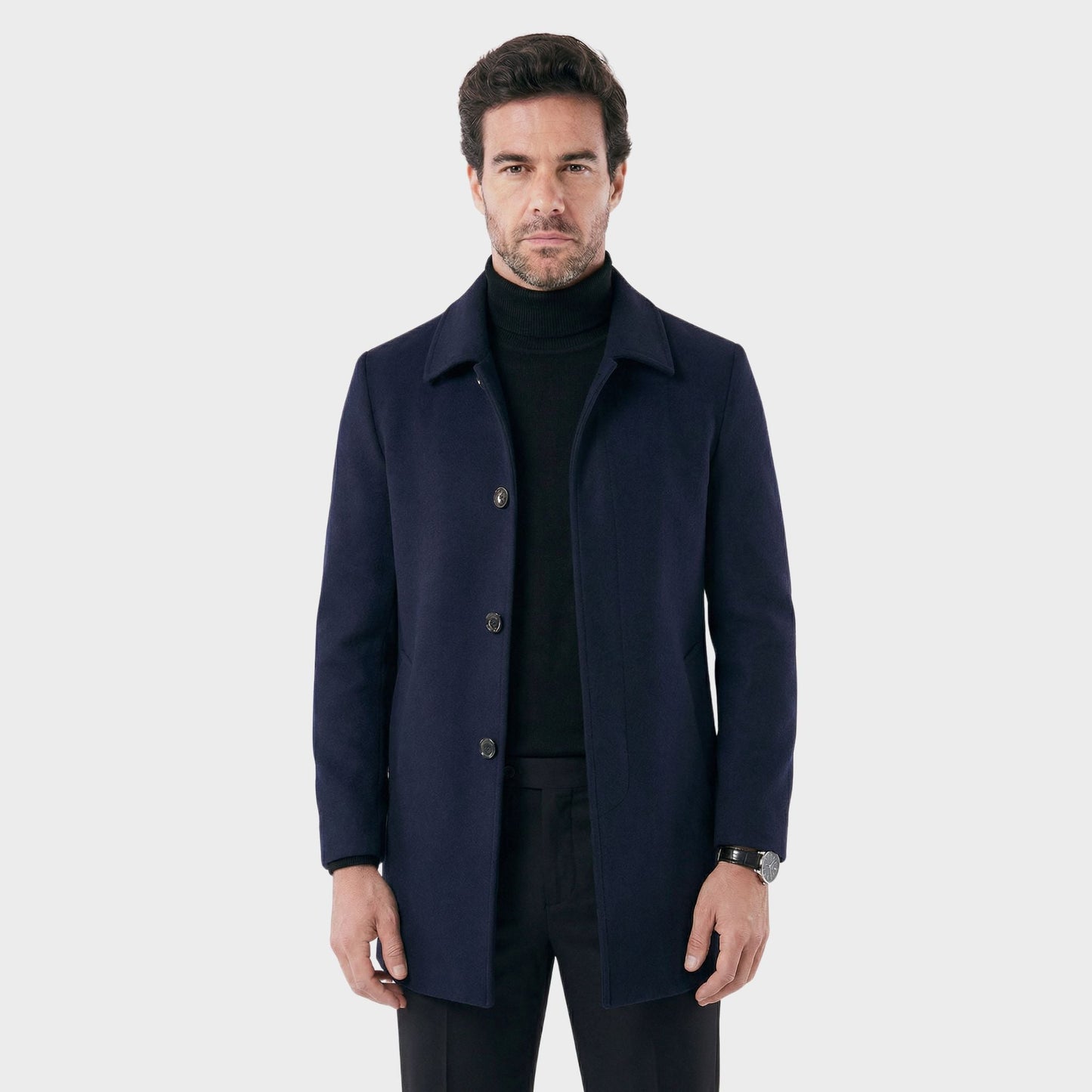 Men's Short Invictus Overcoat - Veltic