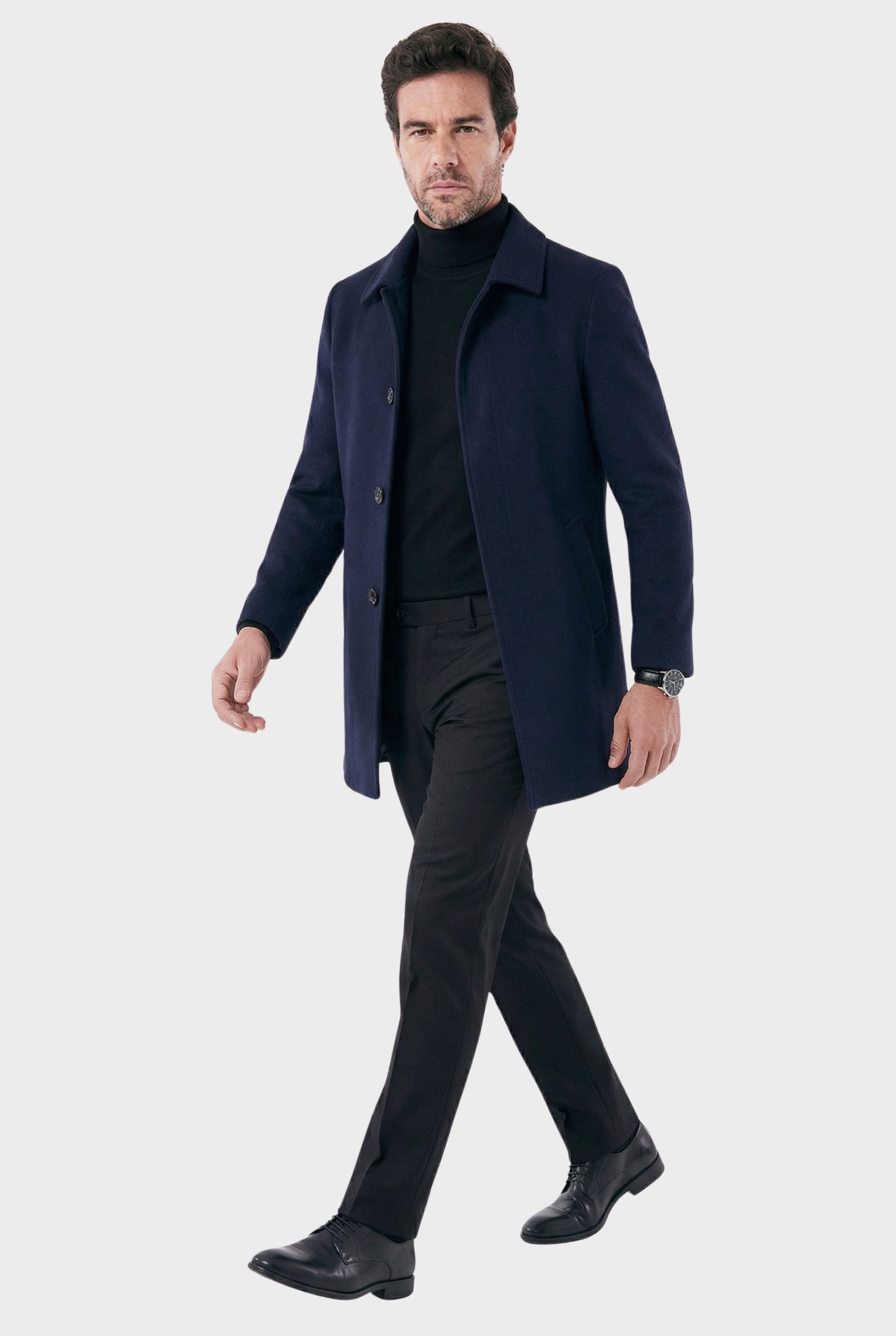 Men's Short Invictus Overcoat - Veltic
