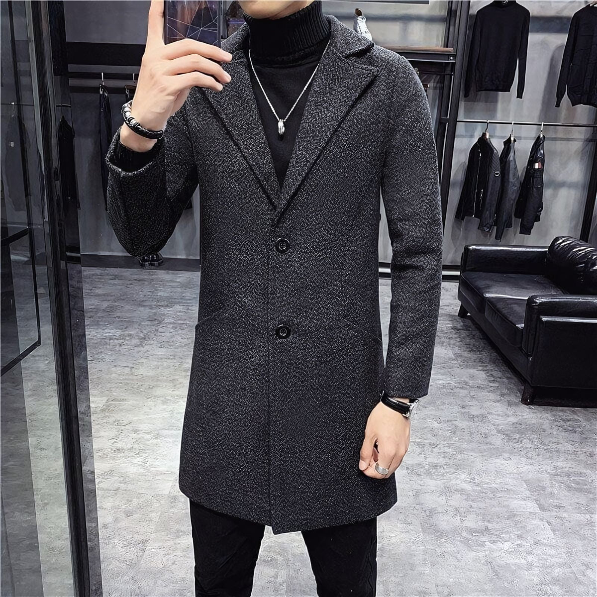 Veltic Men's Overcoat Renvor - Veltic