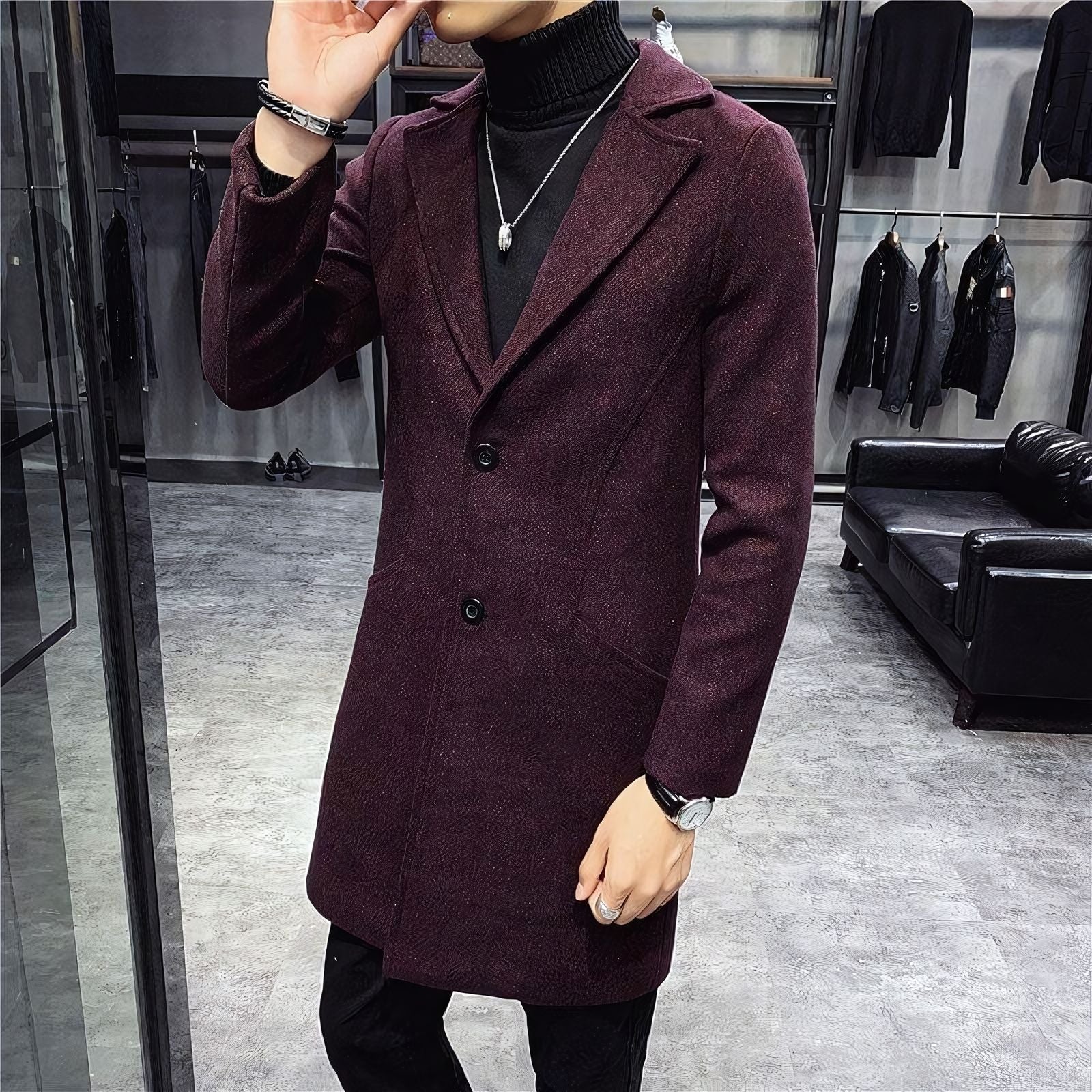 Veltic Men's Overcoat Renvor - Veltic