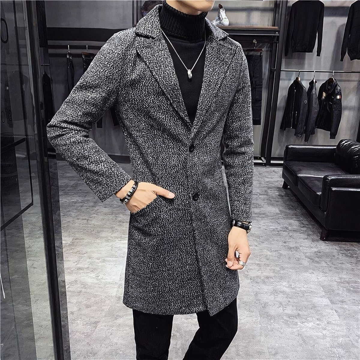 Veltic Men's Overcoat Renvor - Veltic