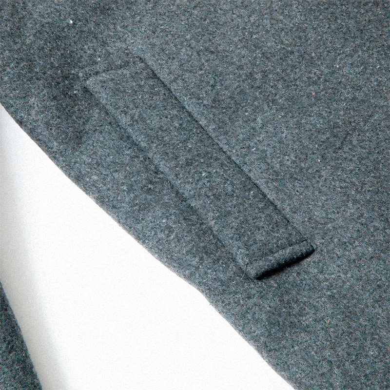 Men's Short Denmark Wool Overcoat - Veltic