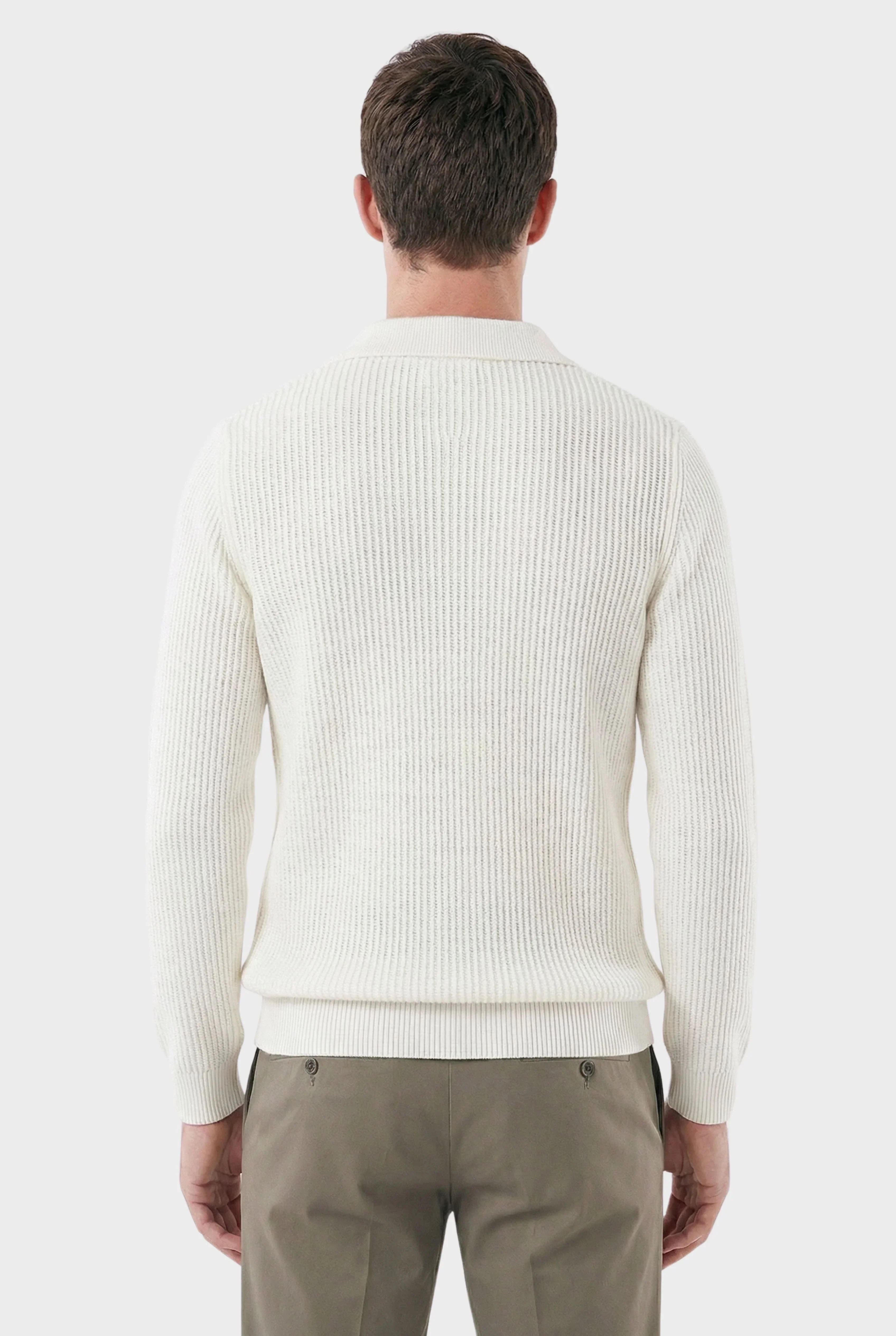 Veltic Men's Ribbed Half-Zip Sweater Denmark - Veltic