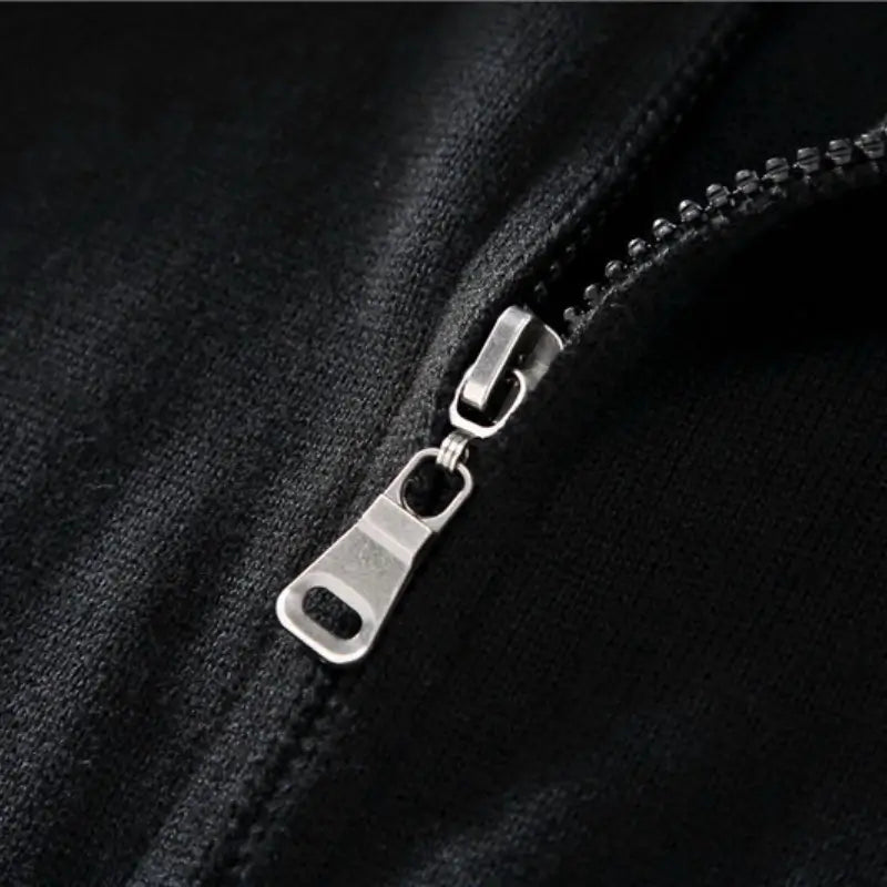 Men's Full-Zip Sweater with High Collar - Veltic