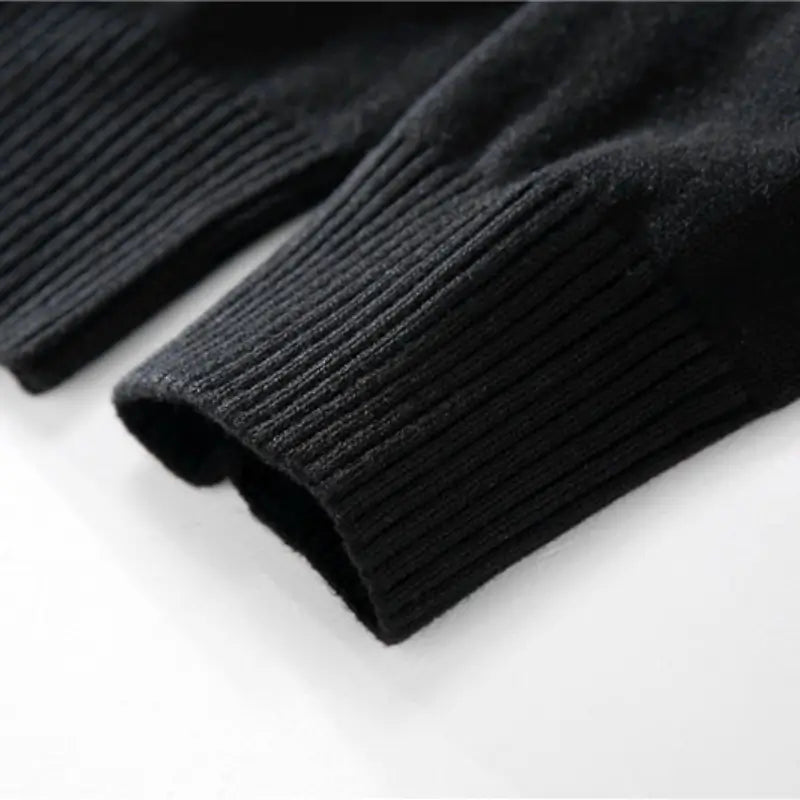 Men's Full-Zip Sweater with High Collar - Veltic