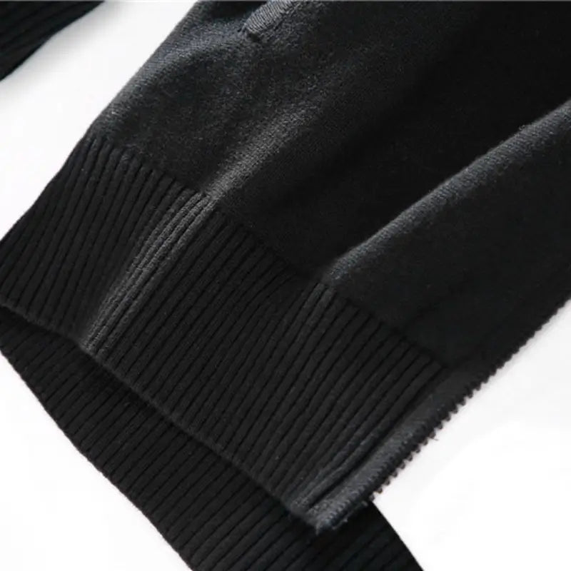 Men's Full-Zip Sweater with High Collar - Veltic