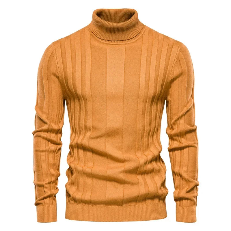 Veltic Men's Turtleneck Sweater with Structured Fit - Veltic