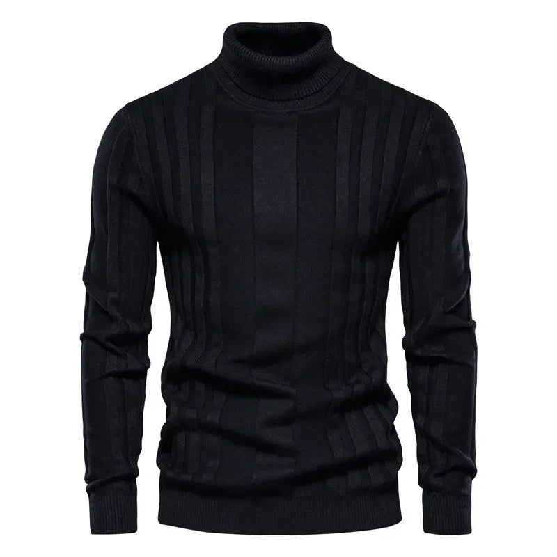 Veltic Men's Turtleneck Sweater with Structured Fit - Veltic