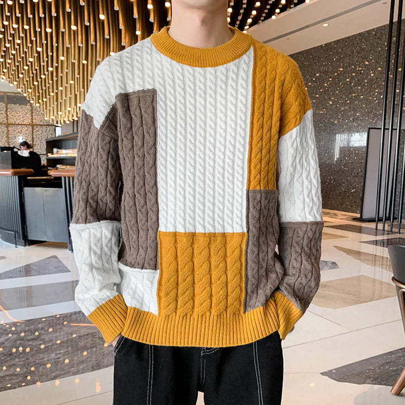 Veltic Men's Casual Lightweight Knit Sweater Street - Veltic