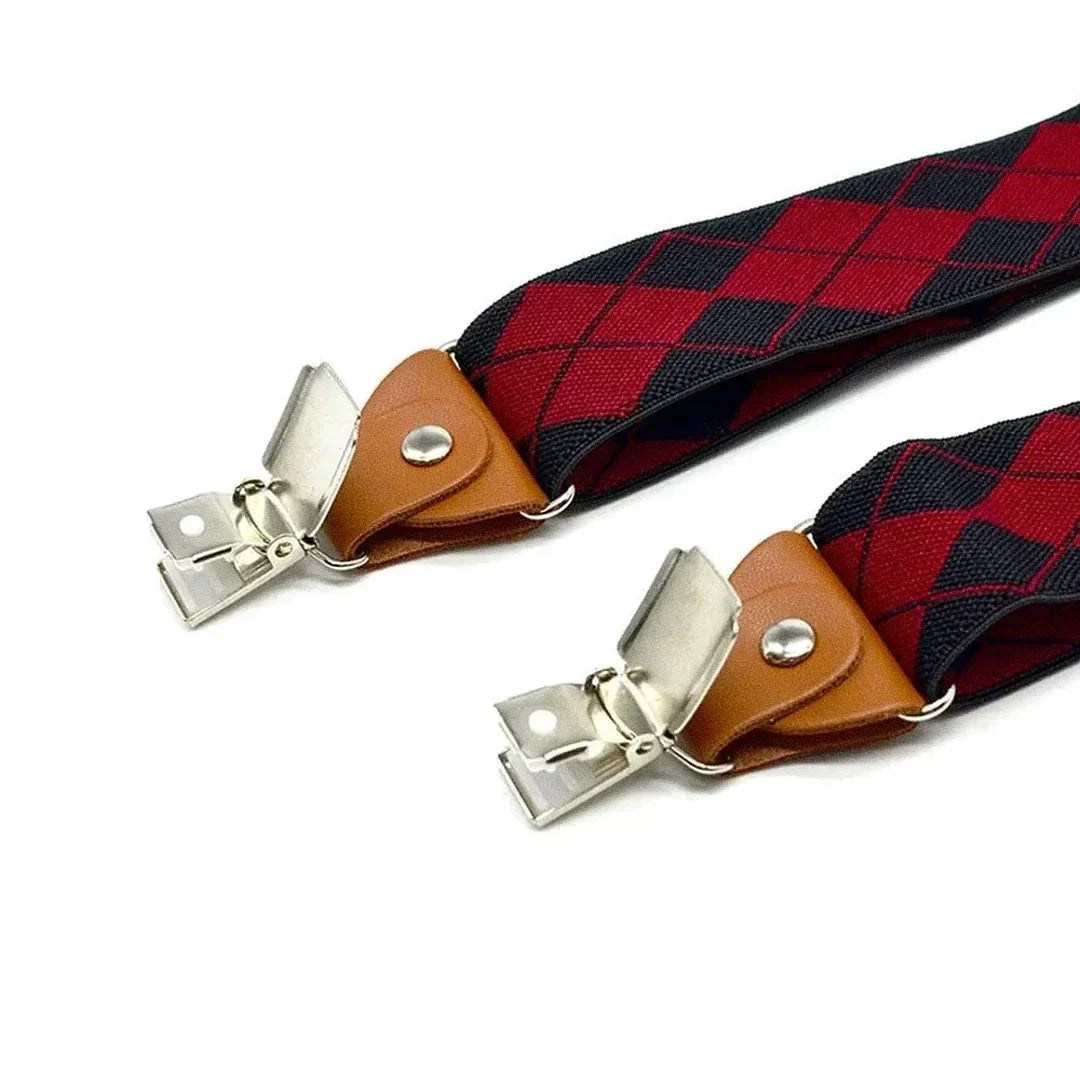 Men's Checkered Suspenders Veltic - Veltic