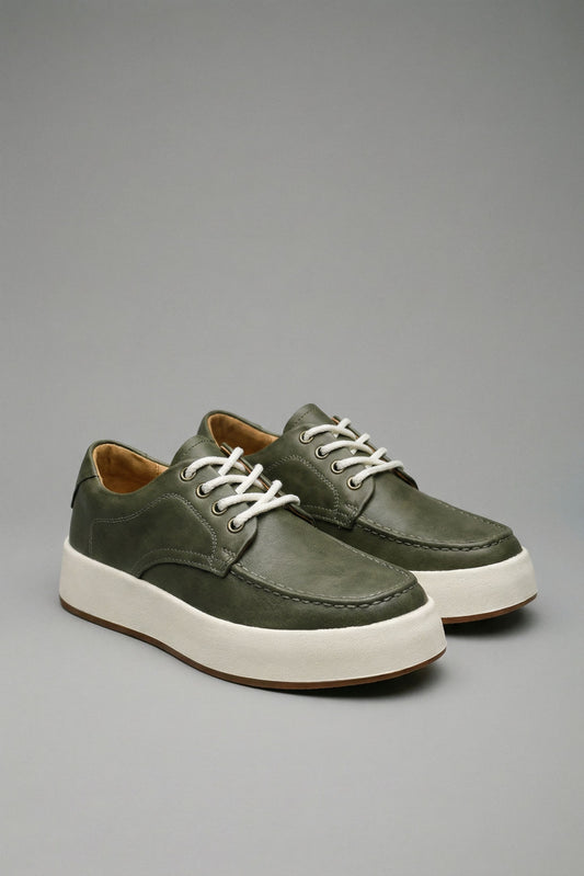 Men's Leather Romans Sneakers - Veltic