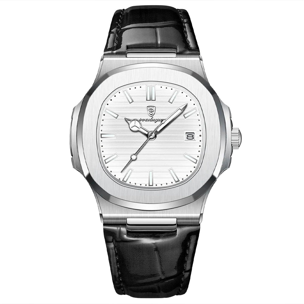 Men's Veltic Noir Watch with Leather Strap - Veltic