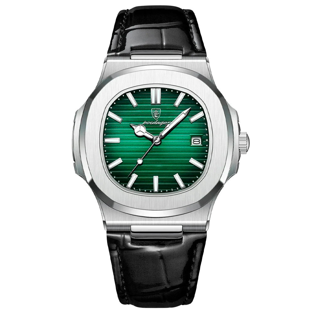 Men's Veltic Noir Watch with Leather Strap - Veltic
